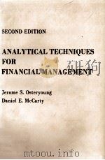 ANALYTICAL TECHNIQUES FOR FINANCIAL MANAGEMENT SECOND EDITION（1985 PDF版）