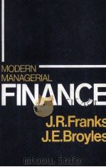 MODERN MANAGERIAL FINANCE（1979 PDF版）