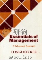 ESSENTIALS OF MANAGEMENT:A BEHAVIORAL APPROACH   1977  PDF电子版封面     