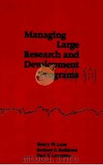 MANAGING LARGE RESEARCH AND DEVELOPMENT PROGRAMS（1981 PDF版）