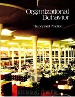 ORGANIZATIONAL BEHAVIOR:THEORY AND PRACTICE   1985  PDF电子版封面  0120547503   
