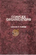 COMPLEX ORGANIZATIONS   1978  PDF电子版封面  0829901698   
