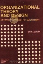 ORGANIZATIONAL THEORY AND DESIGN:A STRATEGIC APPROACH FOR MANAGEMENT（1985 PDF版）