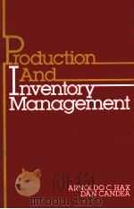 PRODUCTION AND INVENTORY MANAGEMENT   1984  PDF电子版封面  0137248806   