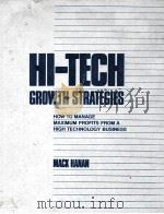 HI-TECH GROWTH STRATEGIES:HOW TOMANAGE MAXIMUM PROFITS FROM A HIGH TECHNOLOGY BUSINESS（1983 PDF版）
