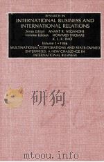 RESEARCH IN INTERNATIONAL BUSINESS AND INTERNATIONAL RELATIONS VOLUME 1（1986 PDF版）