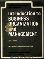 INTRODUCTION TO BUSINESS ORGANIZATION AND MANAGEMENT（1982 PDF版）