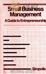 SMALL BUSINESS MANAGEMENT:A GUIDE TO ENTREPRENEURSHIP（1977 PDF版）