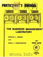 PARTICIPANT'S MANUAL THE BUSINESS MANAGEMENT LABORATORY   1977  PDF电子版封面     