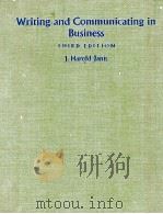 WRITING AND COMMUNICATING IN BUSINESS THIRD EDITION   1978  PDF电子版封面  0023603003  J.HAROLD JANIS 