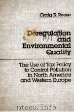 DEREGULATION AND ENVIRONMENTAL QUALITY:THE USE OF TAX POLICY TO CONTROL POLLUTION IN NORTH AMERICA A（1983 PDF版）