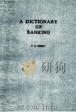 A DICTIONARY OF BANKING（1979 PDF版）