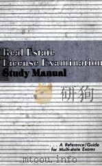 REAL ESTATE LICENSE EXAMINATION STUDY MANUAL   1974  PDF电子版封面    B.E.TSAGRIS 