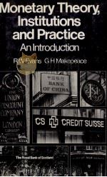 MONETARY THEORY INSTITUTIONS AND PRACTICE:AN INTRODUCTON   1979  PDF电子版封面  0333253329  R.W.EVANS 