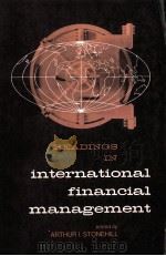 READINGS IN INTERNATIONA LFINANCIAL MANAGEMENT   1970  PDF电子版封面     