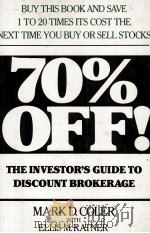 70% OFF THE INVESTOR'S GUIDE TO DISCOUNT BROKERAGE（1983 PDF版）