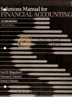 SULUTIONS MANUAL FOR FINANCIAL ACCOUNTING AN INTRODUCTION（1982 PDF版）