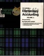 ELEMENTARY ACCOUNTING VOLUME 2   1970  PDF电子版封面  0256021317  WILLIAM W.PYLE 