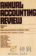 ANNUAL ACCOUNTING REVIEW VOLUME 3 1981（1981 PDF版）