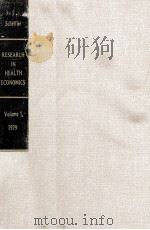 RESEARCH IN HEALTH ECONOMICS   1979  PDF电子版封面  0892320427   