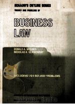 THEORY AND PROBLEMS OF BUSINESS LAW   1985  PDF电子版封面  0070690626  DONALD A.WIESNER J.D. 