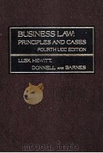 BUSINESS LAW:PRINCIPLES AND CASES   1977  PDF电子版封面  0256020213   