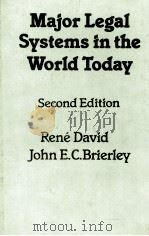 MAJOR LEGAL SYSTEMS IN THE WORLD TODAY:SECOND EDITION（1978 PDF版）