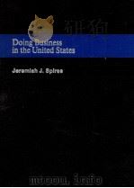 DOING BUSINESS IN THE UNITED STATES 3   1984  PDF电子版封面     