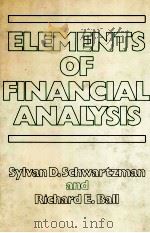 ELEMENTS OF FINANCIAL ANALYSIS   1977  PDF电子版封面  0442274696   