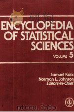 ENCYCLOPEDIA OF STATISTICAL SCIENCES VOLUME 5（1985 PDF版）