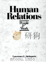 HUMAN RELATIONS PEOPLE AND WORK（1979 PDF版）