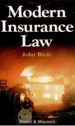MODERN INSURANCE LAW   1982  PDF电子版封面  042127770X  JOHN BIRDS 