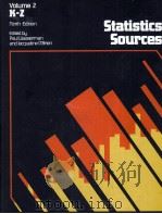 STATISTICS SOURCES VOLUME 2 K-Z NINTH EDITION   1984  PDF电子版封面  0810303590   