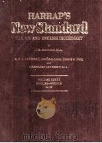 HARRAP'S NEW STANDARD FRENCH AND ENGLISH DICTIONARY   1980  PDF电子版封面  0245518592   