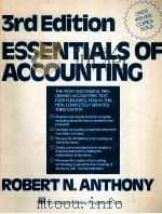 ESSENTIALS OF ACCOUNTING THIRD EDITION（1981 PDF版）