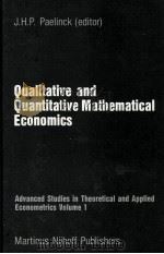 QUAALITATIVE AND QUANTITATIVE MATHEMATICAL ECONOMICS（1982 PDF版）