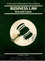 INSTRUCTOR'S MANUAL TO ACCOMPANY BUSINESS LAW TAET AND CASES（ PDF版）