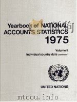 YEAR OF NATIONA LACCOUNTS STATISTICS 1975 VOLUME 2   1976  PDF电子版封面     