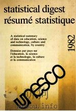 STATISTICA LDIGEST RESUME STATISTIQUE   1982  PDF电子版封面  923002063X   