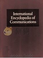 INTERNATIONAL ENCYCLOPEDIA OF COMMUNICATIONS VOLUM 3（1989 PDF版）