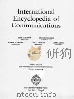 INTERNATIONAL ENCYCLOPEDIA OF COMMUNICATIONS VOLUM 2   1989  PDF电子版封面    ERIK BARNOUW 