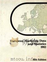EUROPEAN MARKETING DATA AND STATISTICS 1982   1982  PDF电子版封面     