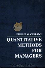 QUANTITATIVE METHODS FOR MANAGERS（1967 PDF版）