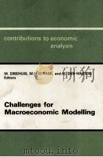 CHALLENGES FOR MACROECONOMIC MODELLING   1988  PDF电子版封面  0444705295  D.W.JORGENSON 