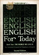 TEACHER'S MANUAL ENGLISH FOR TODAY SECOND EDITION   1972  PDF电子版封面     