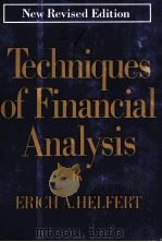NEW REVISED EDITION TECHNIQUES OF FINANCIAL ANALYSIS FOURTH EDITION   1977  PDF电子版封面  0870941364  ERICH A.HELFERT 