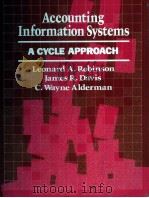 ACCOUNTING INFORMATION SYSTEMS A CYCLE APPROACH（1982 PDF版）