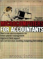THEODORE NEEDLEMAN MICROCOMPUTERS FOR ACCOUNTANTS（1983 PDF版）