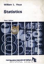 STATISTICS THIRD EDITION   1981  PDF电子版封面  4833700042  WILLIAM L.HAYS 