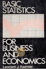 BASIC STATISTICS FOR BUSINESS AND ECONOMICS   1979  PDF电子版封面  0070334455   